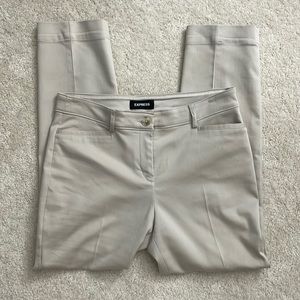 Express 8S dress pants.  Kacki color